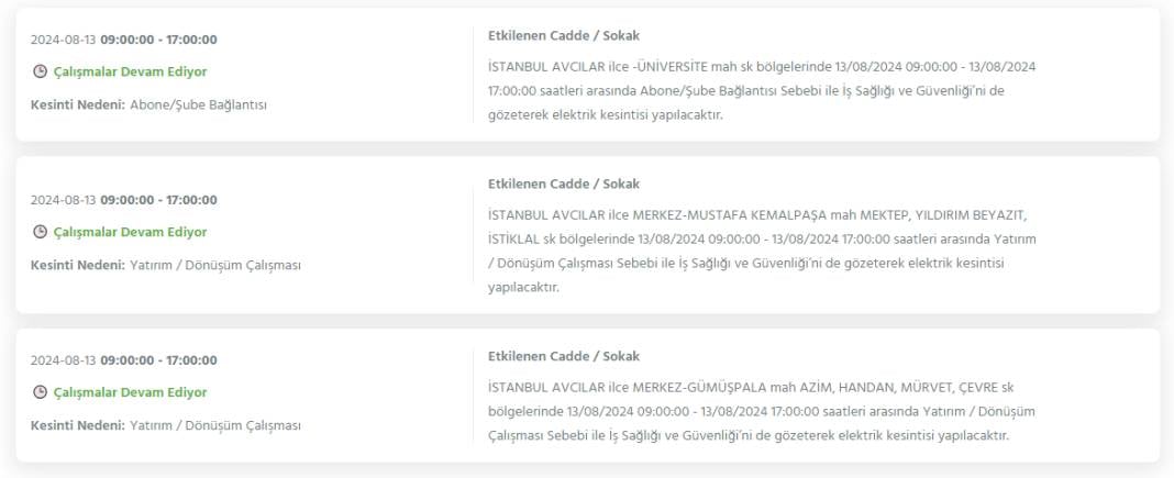 Bugün İstanbul'un bu ilçeleri karanlığa gömülecek! 8 saat sürecek elektrik kesintileri ilçe ilçe açıklandı 24